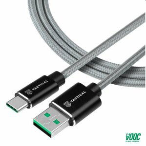 Tactical kevlarový USB-AUSB-C kábel s podporou Oppo SuperVOOC 2.0, 1m 57983104178