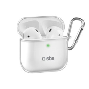 SBS- Silikónové puzdro pre Apple AirPods 12, transparentné TEAPCOVT