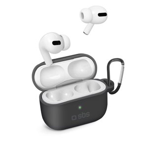 SBS Silikónové puzdro pre Apple AirPods Pro, čierne TEAPPROCASEK