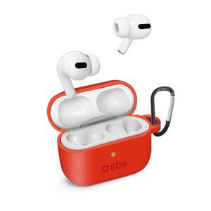 SBS Silikónové puzdro pre Apple AirPods Pro, červené TEAPPROCASER