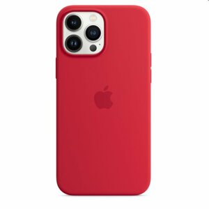 Apple iPhone 13 Pro Max Silicone Case with MagSafe, (PRODUCT)RED MM2V3ZMA