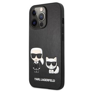 Puzdro Karl Lagerfeld and ChoupettePU Leather pre iPhone 13 Pro, black 57983105909