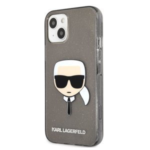 Puzdro Karl Lagerfeld TPU Full Glitter Karl Head pre iPhone 13 mini, black 57983105934