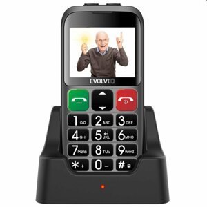 Evolveo EasyPhone EB, silver + nabíjací stojan EP-850-EBS