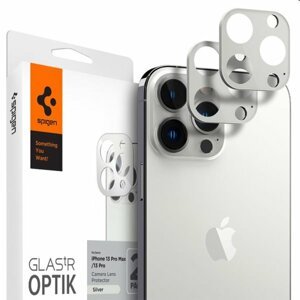 Spigen ochranné sklo na fotoaparát pre iPhone 13 Pro13 Pro Max, strieborné AGL04033