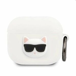 Karl Lagerfeld silikónový obal pre Apple AirPods 3 (KLACA3SILCHWH), white 57983103566