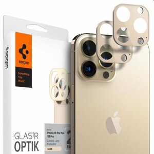 Spigen ochranné sklo na fotoaparát pre iPhone 13 Pro13 Pro Max, zlaté AGL04034