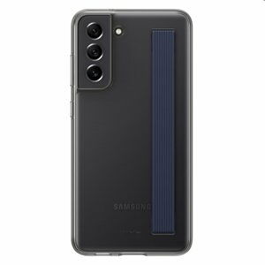 Puzdro Clear Strap Cover pre Samsung Galaxy S21 FE 5G, graphite EF-XG990CBEGWW