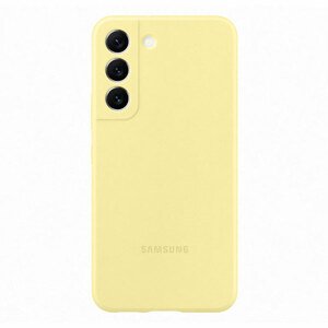 Puzdro Silicone Cover pre Samsung Galaxy S22, yellow EF-PS901TYEGWW