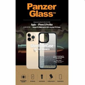 Puzdro PanzerGlass SilverBullet ClearCase AB pre Apple iPhone 13 Pro Max, čierne 0320