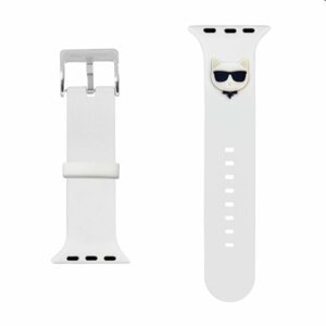 Karl Lagerfeld Choupette Head remienok pre Apple Watch 4244mm, white 57983105417