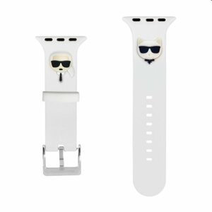 Karl Lagerfeld Karl and Choupette remienok pre Apple Watch 3840mm, white 57983105404