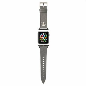 Karl Lagerfeld Karl Head PU remienok pre Apple Watch 3840mm, silver 57983105420