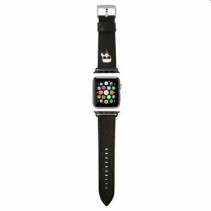 Karl Lagerfeld Karl Head PU remienok pre Apple Watch 4244mm, black 57983105419