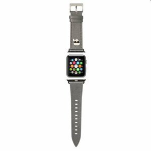 Karl Lagerfeld Karl Head PU remienok pre Apple Watch 4244mm, silver 57983105421