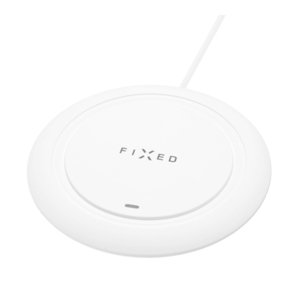 FIXED Pad Podložka pre rýchle bezdrôtové nabíjanie telefónu, 10 W, biela FIXPAD-WH