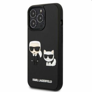 Puzdro Karl Lagerfeld and Choupette 3D pre Apple iPhone 13 Pro Max, čierne 57983108317