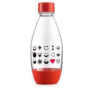 Sodastream Fľaša Detská Smajlík Červená 500 ml