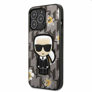 Puzdro Karl Lagerfeld Ikonik Flower pre Apple iPhone 13, šedé 57983108335