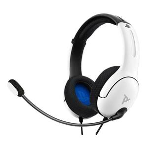 Káblový headset PDP LVL40 Stereo pre Playstation 4, biela 051-108-EU-WH