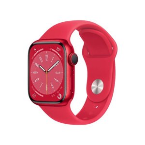 Apple Watch Series 8 GPS 41mm (PRODUCT)RED Aluminium Case with (PRODUCT)RED Sport Band MNP73CSA