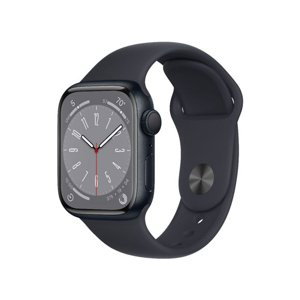Apple Watch Series 8 GPS 41mm Midnight Aluminium Case with Midnight Sport Band MNP53CSA