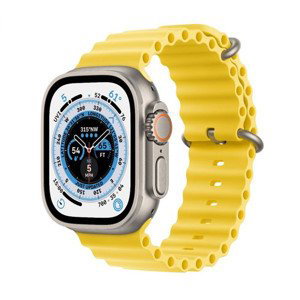Apple Watch Ultra GPS + Cellular 49mm Titanium Case with Yellow Ocean Band MNHG3CSA
