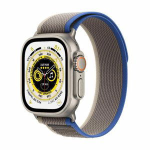 Apple Watch Ultra GPS + Cellular 49mm Titanium Case with BlueGray Trail Loop - ML MQFV3CSA