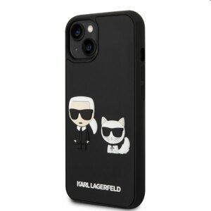 Puzdro Karl Lagerfeld and Choupette 3D pre Apple iPhone 14 Plus, čierne 57983111270