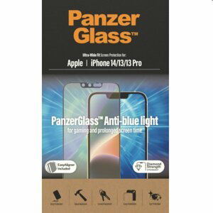 Ochranné sklo PanzerGlass Anti-Bluelight AB pre Apple iPhone 141313 Pro, čierne 2791