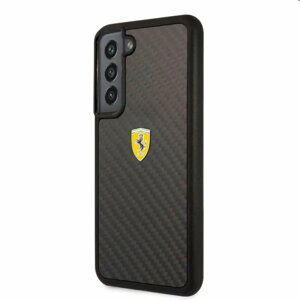 Puzdro Ferrari Real Carbon pre Samsung Galaxy S22 Plus, čierne 57983107858