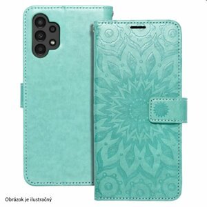 Puzdro MEZZO Book mandala pre Samsung Galaxy A13 5GA04s, zelené TEL135590