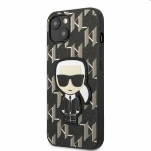 Puzdro Karl Lagerfeld Monogram Ikonik pre Apple iPhone 13 mini, čierne 57983108326