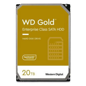 WD HDD Gold, 20 TB, 3.5" SATA 7200 RPM 5R WD201KRYZ