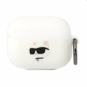 Karl Lagerfeld 3D Logo NFT Choupette Head silikónový obal pre Apple AirPods Pro, biely 57983112335