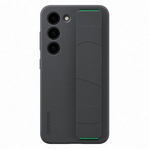 Zadný kryt Silicone Grip Cover pre Samsung Galaxy S23, čierna EF-GS911TBEGWW