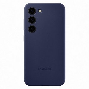 Puzdro Silicone Cover pre Samsung Galaxy S23, navy EF-PS911TNEGWW