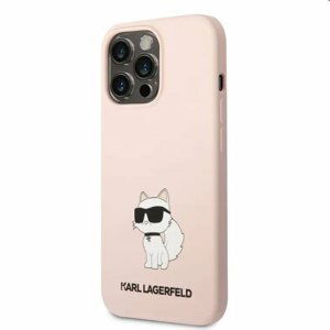 Zadný kryt Karl Lagerfeld Liquid Silicone Choupette NFT pre Apple iPhone 13 Pro Max, ružové 57983112413