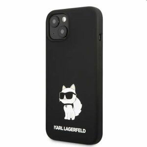Zadný kryt Karl Lagerfeld Liquid Silicone Choupette NFT pre Apple iPhone 13, čierne 57983112404