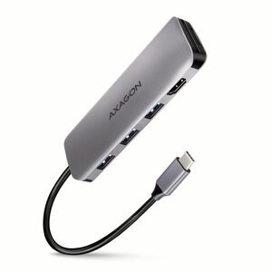 AXAGON HMC-HCR3A 3x USB-A + HDMI + SDmicroSD, USB-C 3.2 Gen 1 hub, 20 cm USB-C kábel HMC-HCR3A