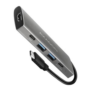 AXAGON HMC-5G2 2x USB-A + 2x USB-C + HDMI, USB-C 3.2 Gen 2 10 Gbps hub, PD 60 W, 13 cm USB-C kábel HMC-5G2