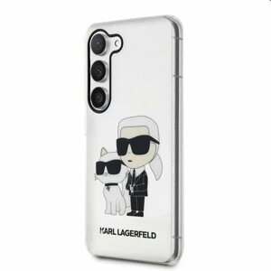 Puzdro Karl Lagerfeld IML Glitter Karl and Choupette NFT pre Samsung Galaxy S23 Plus, transparentné 57983112900