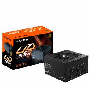 GIGABYTE zdroj UD750GM, 750W, ATX, 80PLUS Gold, Modular GP-UD750GM