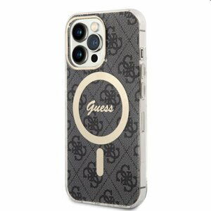 Zadný kryt Guess 4G IML MagSafe pre Apple iPhone 13 Pro Max, čierna 57983114237