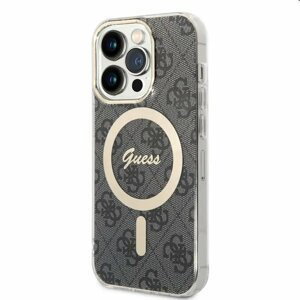Puzdro Guess 4G IML MagSafe for Apple iPhone 14 Pro Max, čierne 57983114240