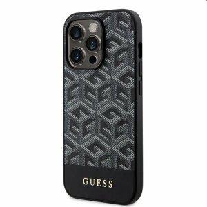 Puzdro Guess PU G Cube MagSafe for Apple iPhone 13 Pro, čierne 57983114190