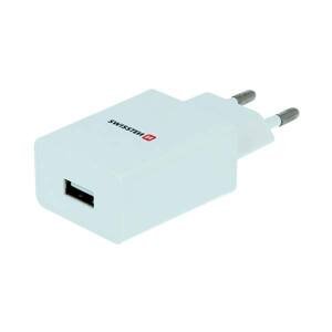 Swissten sieťový adaptér Smart IC 1x USB 1A Power s dátovým káblom USBLightning 1,2 M, biele 22067000