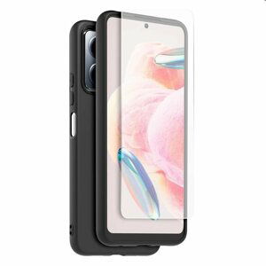 Made for Xiaomi TPU puzdro + ochranné sklo pre Xiaomi Redmi Note 12 4G, čierne 57983115337