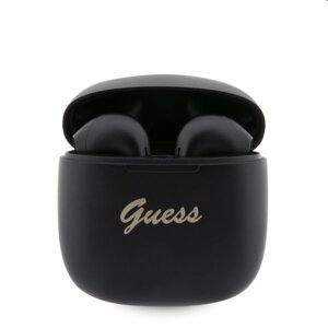 Guess True Wireless Script Logo BT5.3 6H Stereo Earphones, čierne GUTWST26PSK