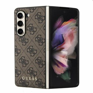 Puzdro Guess 4G Charms pre Samsung Galaxy Z Fold 5, hnedé 57983116157